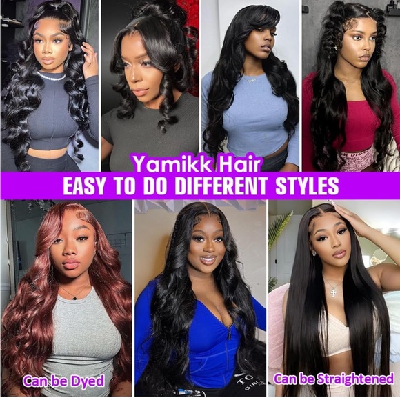 28 Inch 13x6 HD Full Lace Front Wigs Human Hair Pre Plucked With Baby Hair - Picture 4 of 8